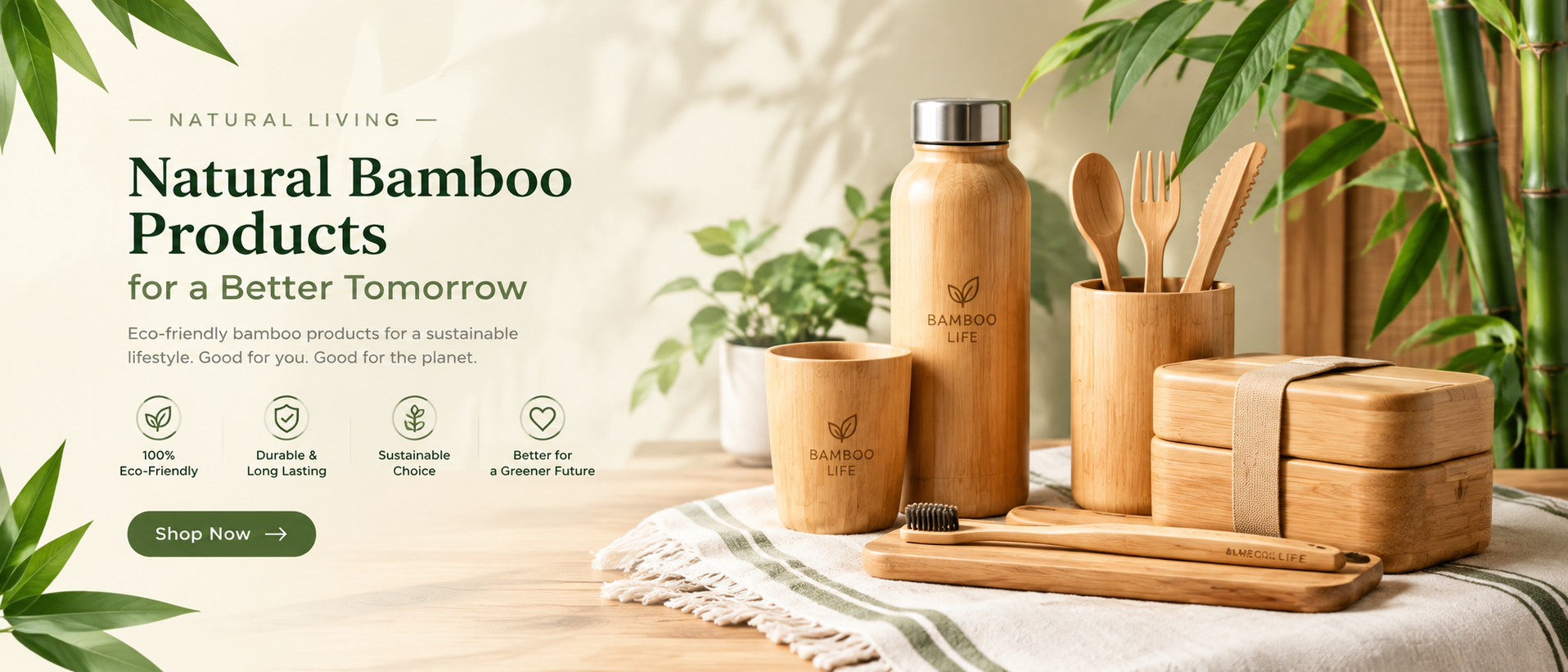 Natural Bamboo Products Banner-2